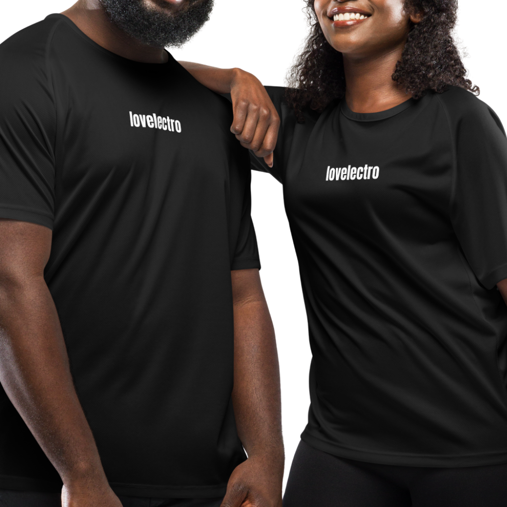 LOVELECTRO (back) Unisex Mesh Performance Jersey by LOVELECTRO - FREE SHIP