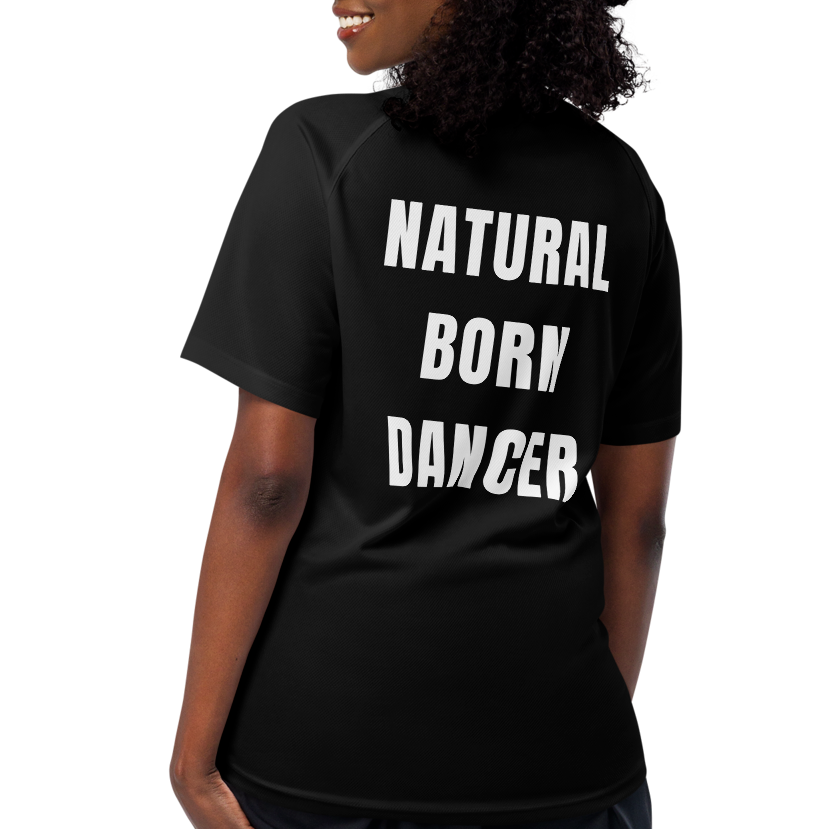 NATURAL BORN DANCER  Unisex Mesh Performance Jersey by LOVELECTRO - FREE SHIP