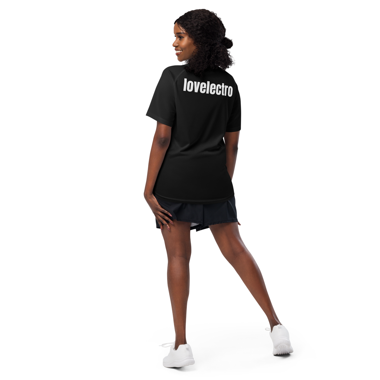 LOVELECTRO (back) Unisex Mesh Performance Jersey by LOVELECTRO - FREE SHIP
